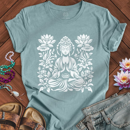Quan Yin Tee Heather Blue Lagoon