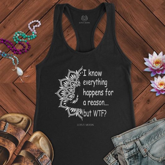 Questioning Fate Tank Solid Black