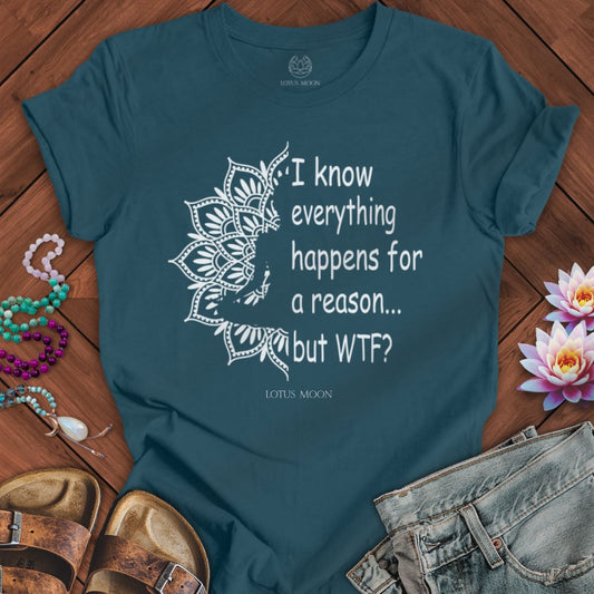 Questioning Fate Tee Deep Teal