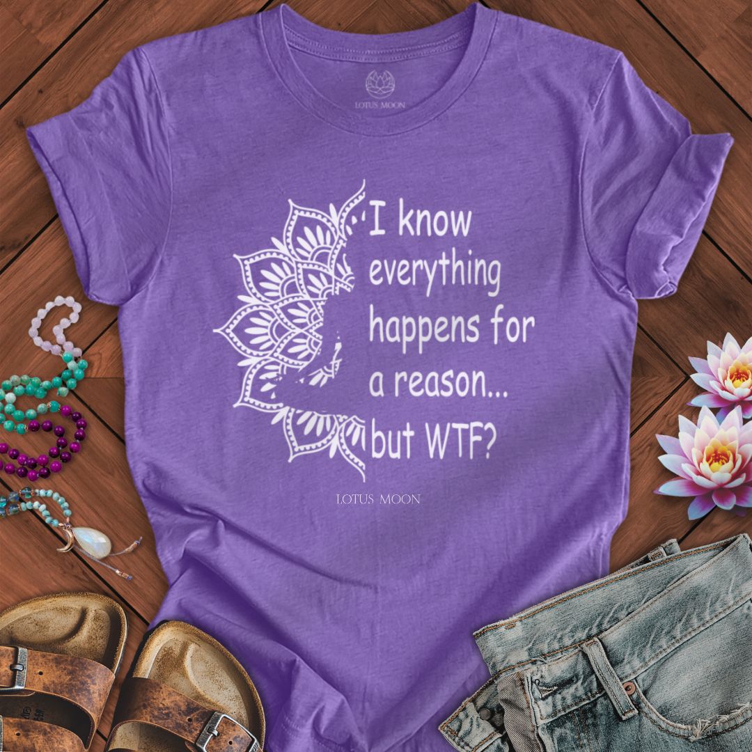 Questioning Fate Tee Heather Team Purple