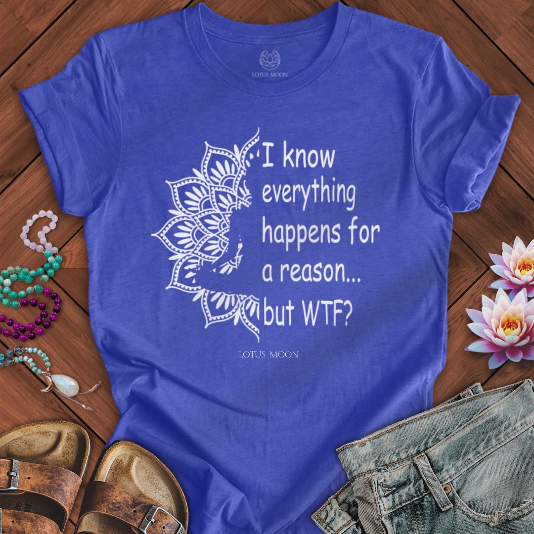 Questioning Fate Tee Heather True Royal