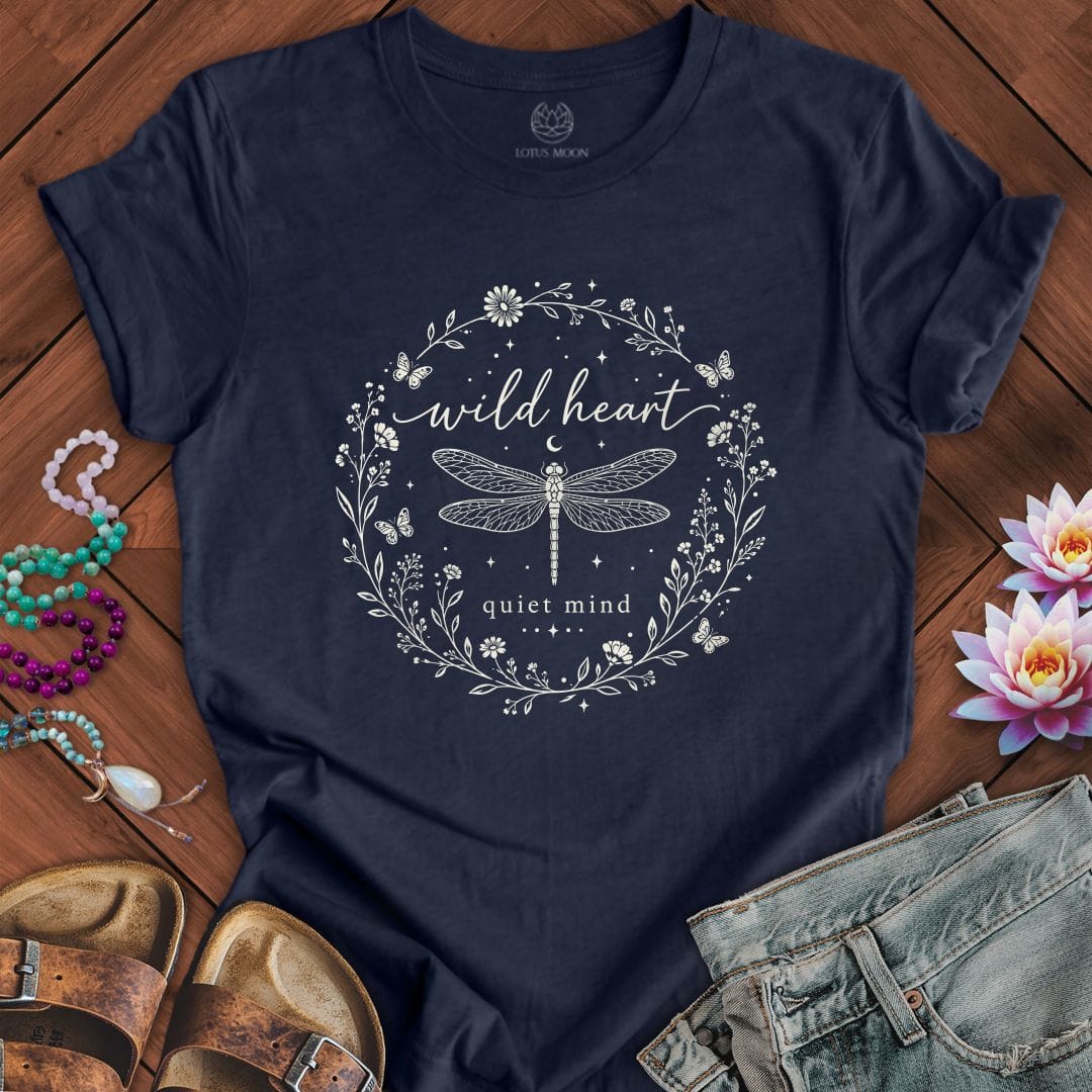 Quiet Wild Tee Heather Midnight Navy