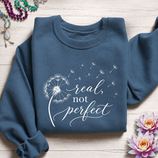Real Not Perfect Sweatshirt Indigo Blue