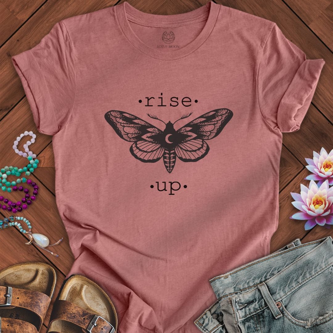 Rise Up Tee Heather Mauve