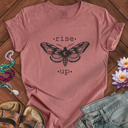 Rise Up Tee Heather Mauve