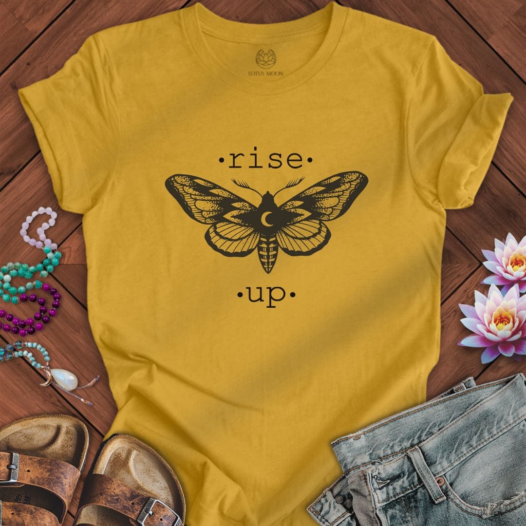 Rise Up Tee Heather Mustard