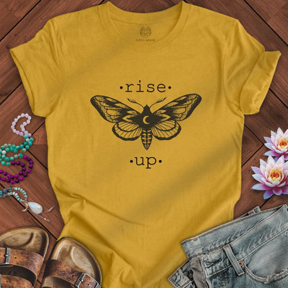 Rise Up Tee Heather Mustard