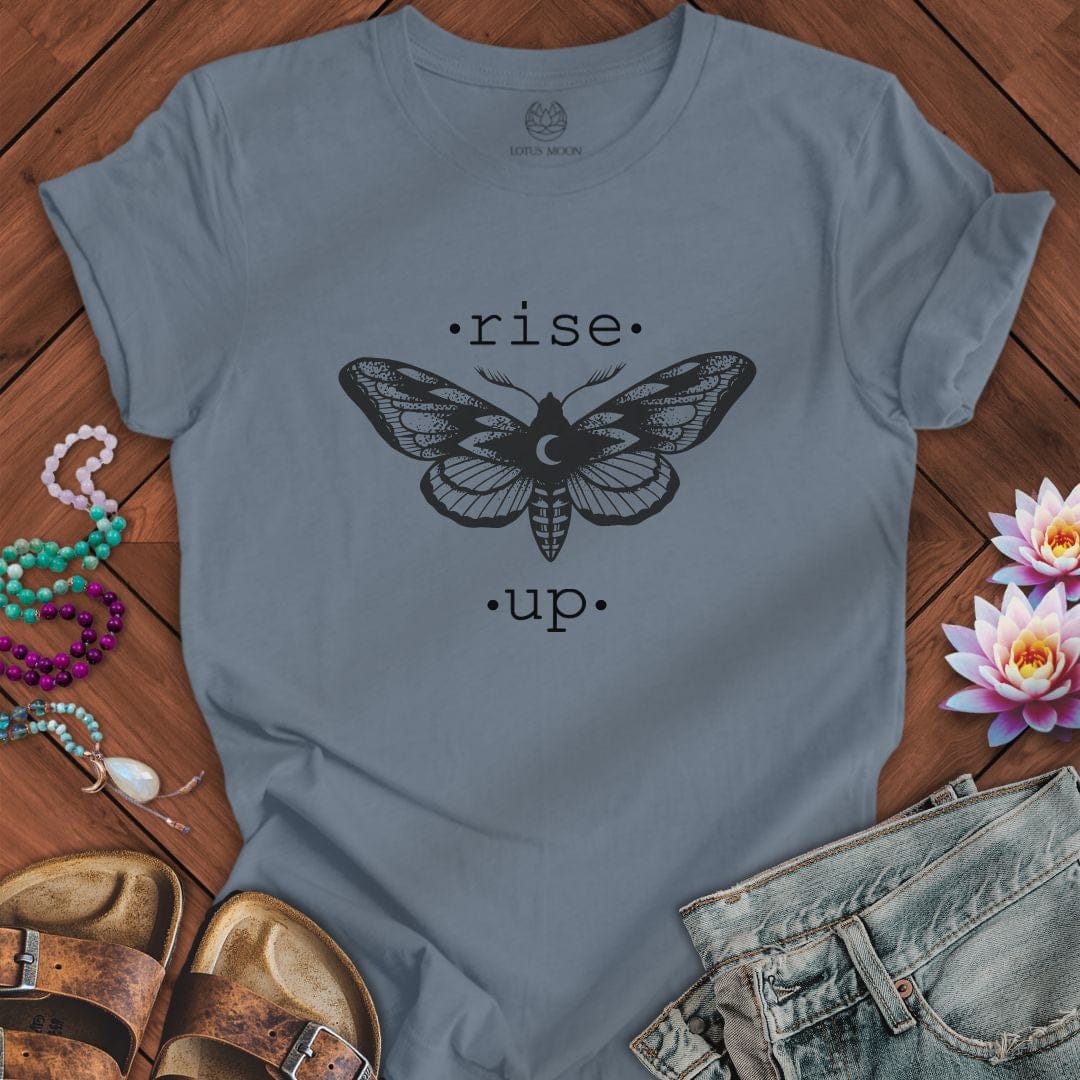 Rise Up Tee Steel Blue