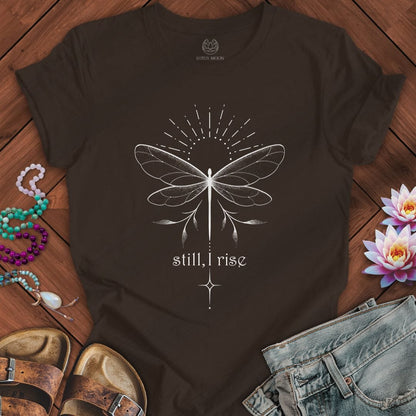 Printify T-Shirt Rising Dragonfly Tee Brown / S