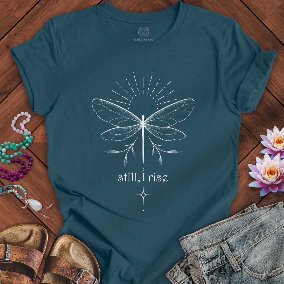 Printify T-Shirt Rising Dragonfly Tee Deep Teal / S
