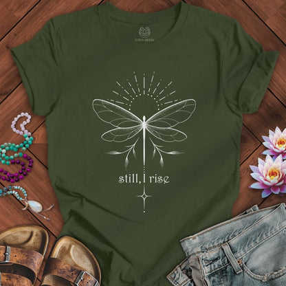 Printify T-Shirt Rising Dragonfly Tee Military Green / S