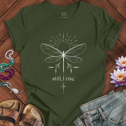 Rising Dragonfly Tee Military Green