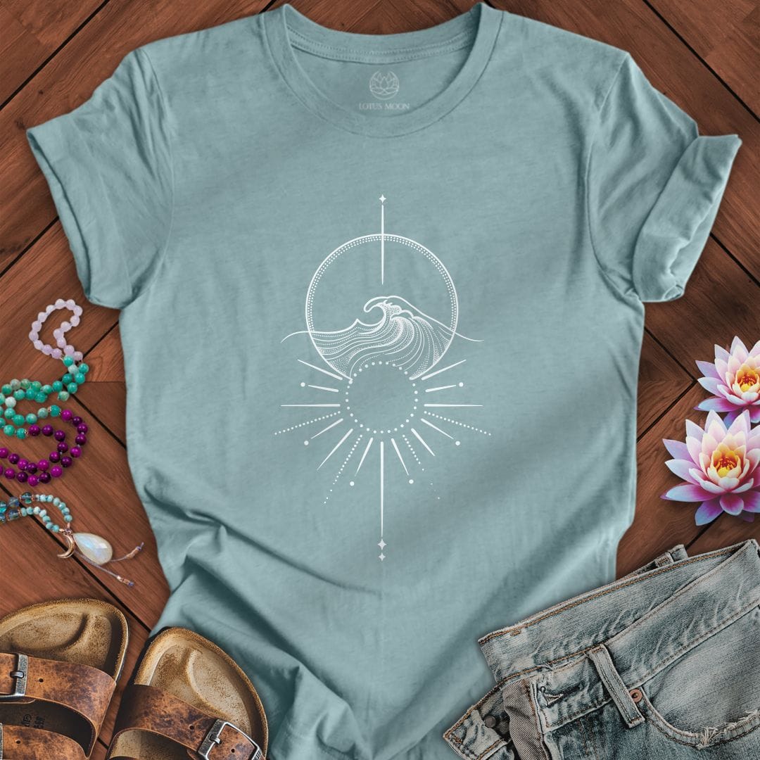 Printify T-Shirt Rising Tide Tee Heather Blue Lagoon / S
