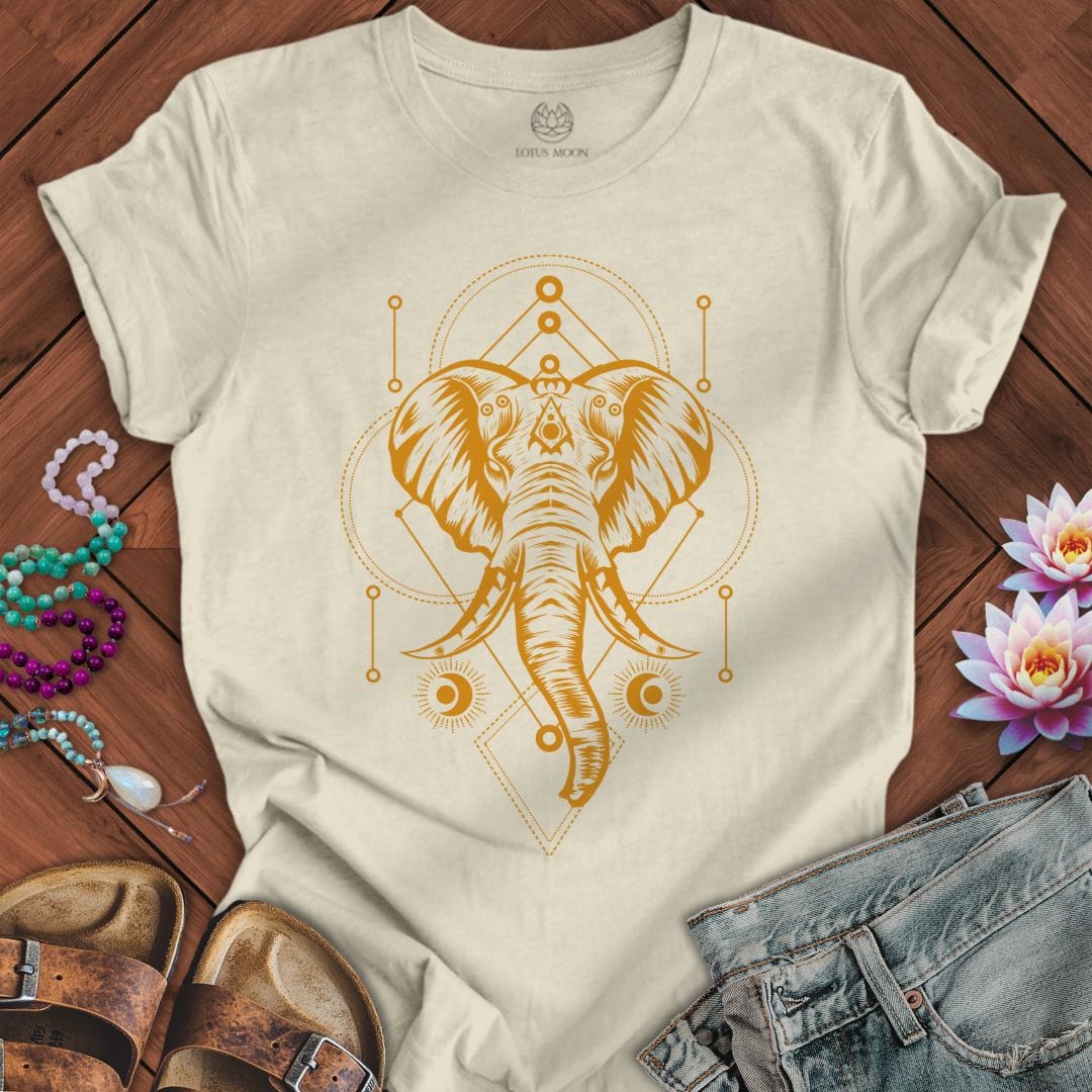Sacred Elephant Tee Natural