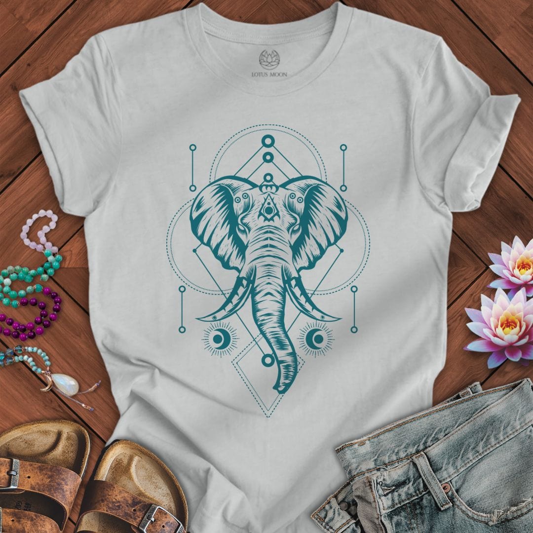 Sacred Elephant Tee Silver