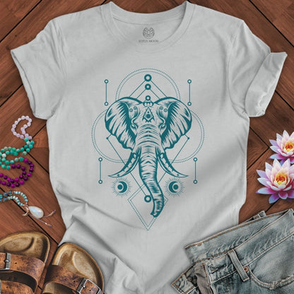Sacred Elephant Tee Silver