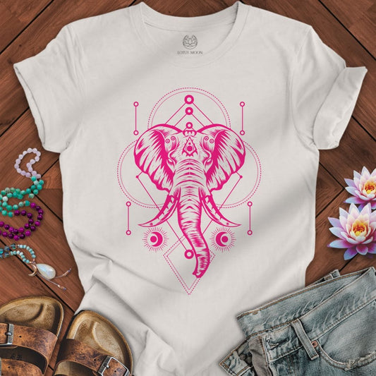 Sacred Elephant Tee Vintage White