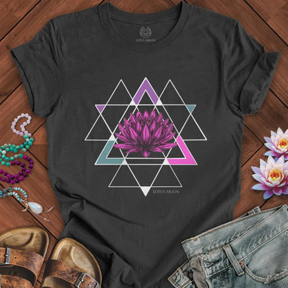 Sacred Lotus Tee Dark Grey Heather