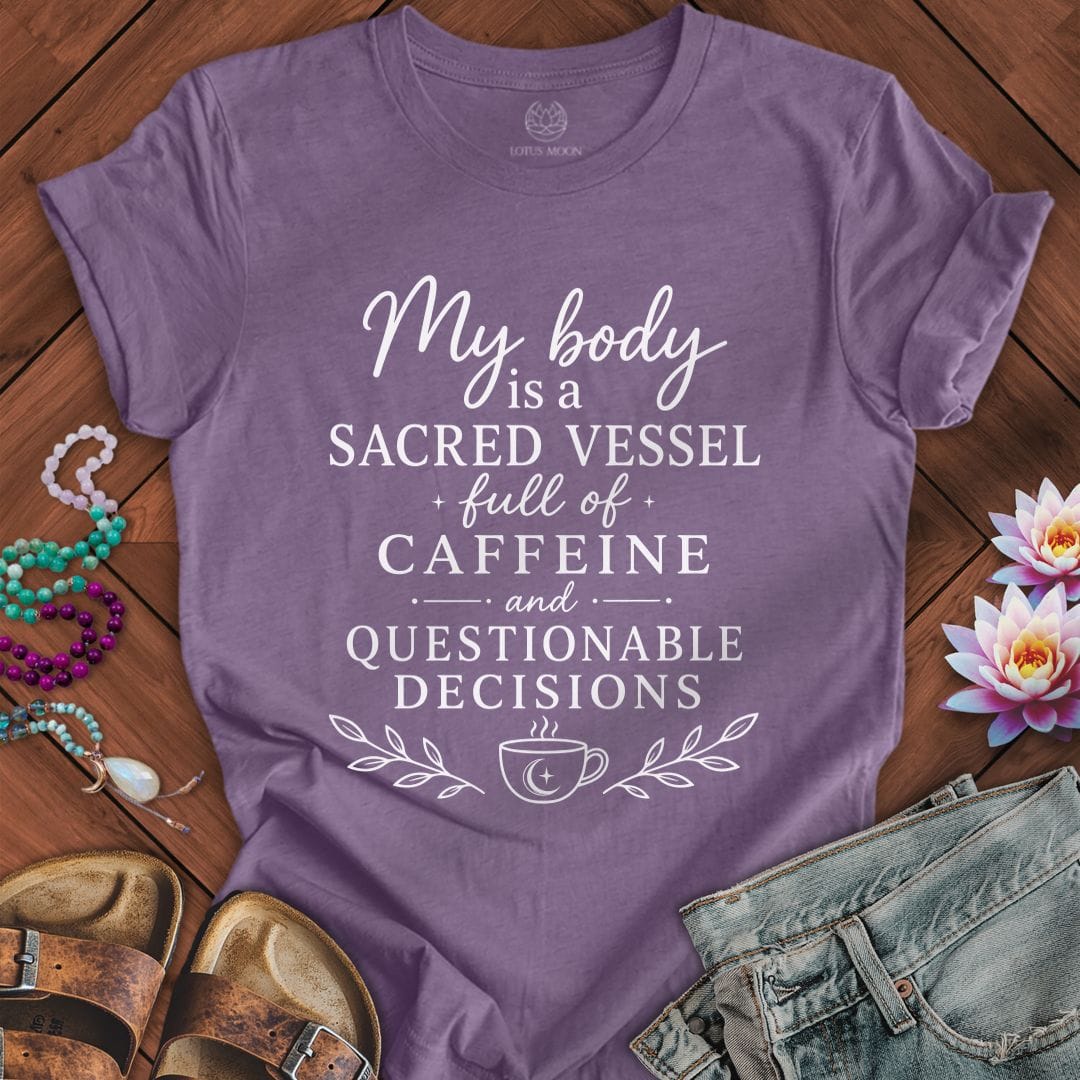 Printify T-Shirt Sacred Vessel Tee Heather Purple / S