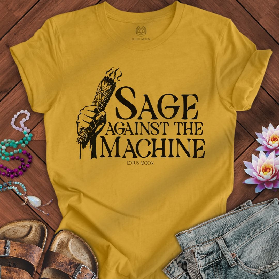 Printify T-Shirt Sage Against The Machine Tee Heather Mustard / S