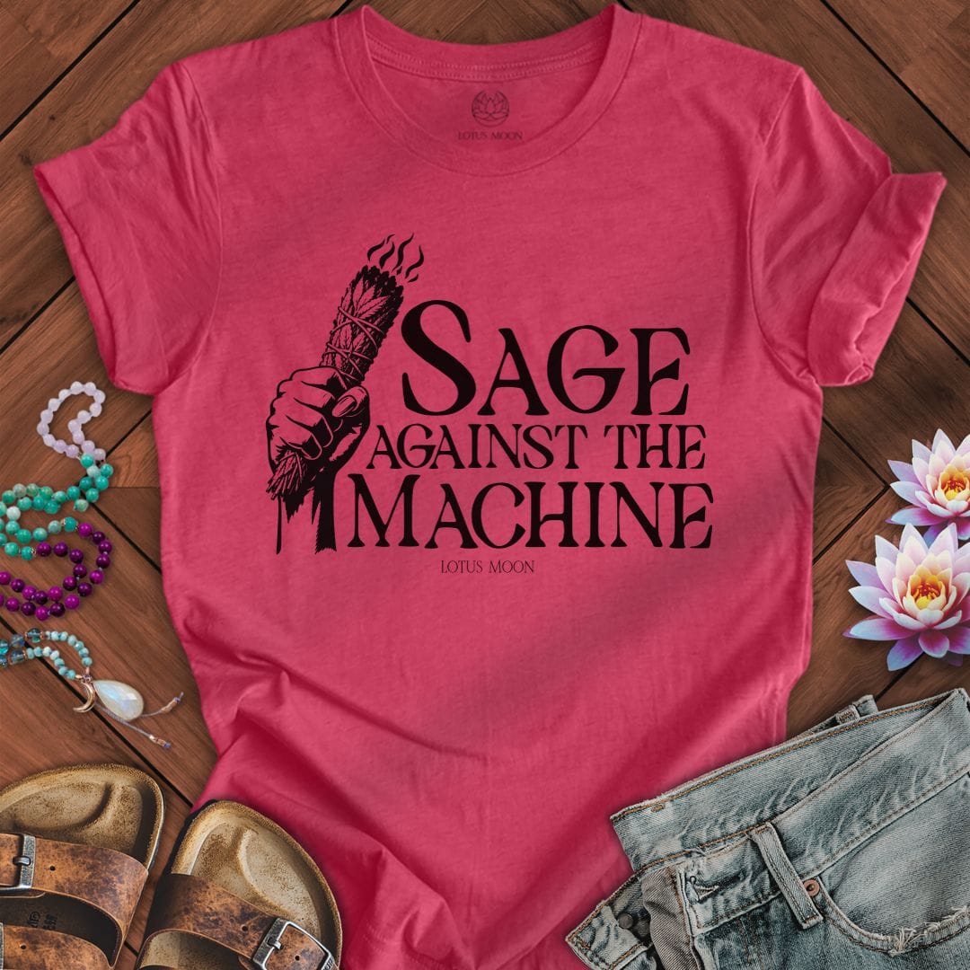 Printify T-Shirt Sage Against The Machine Tee Heather Raspberry / S