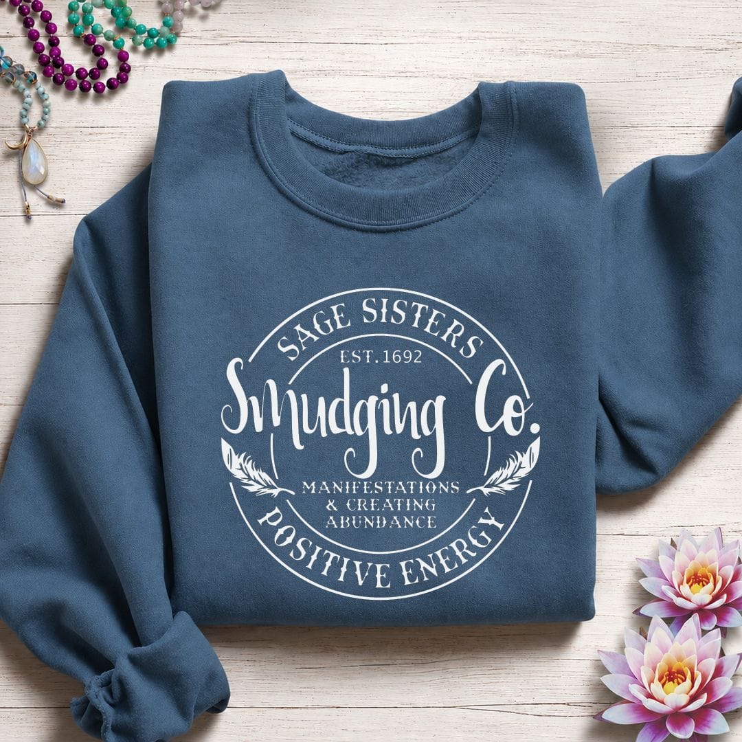 Printify Sweatshirt Sage Sisters Sweatshirt Indigo Blue / S