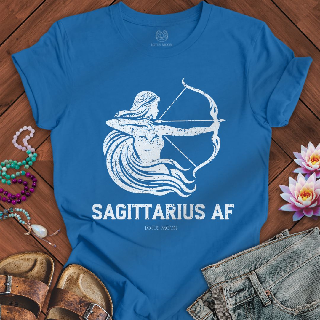 Sagittarius AF Tee Columbia Blue