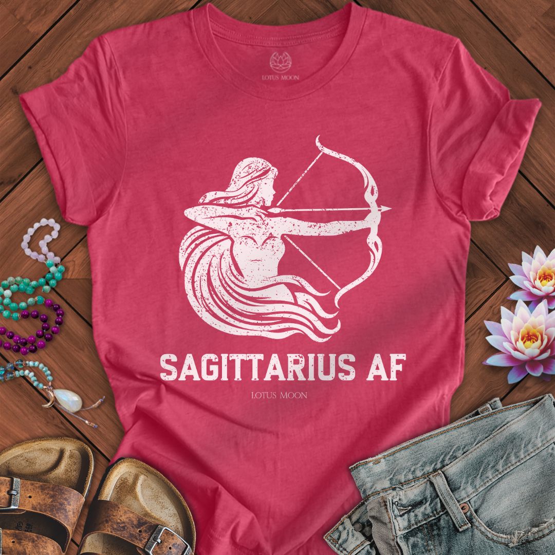 Sagittarius AF Tee Heather Raspberry