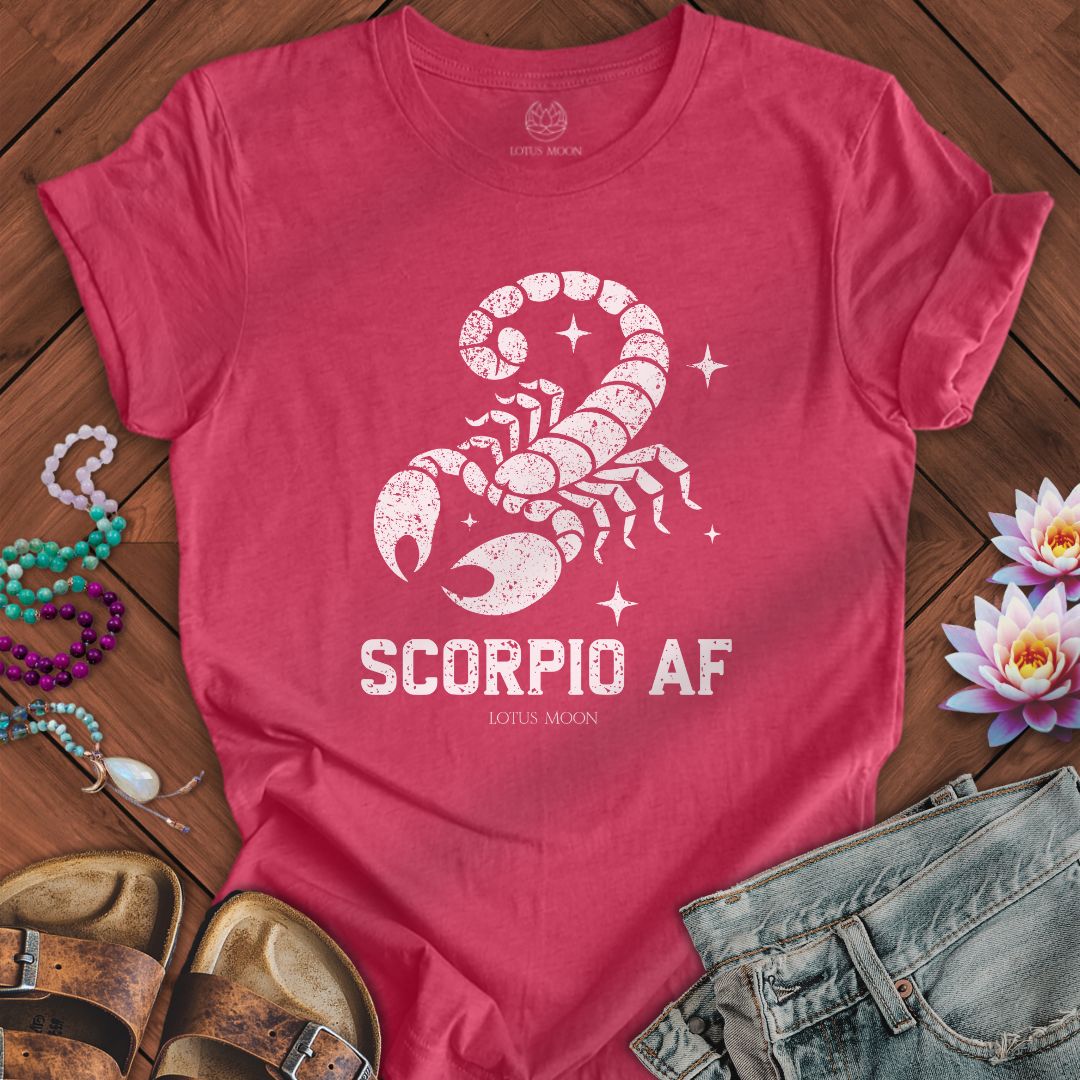 Scorpio AF Tee Heather Raspberry