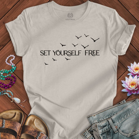 Set Yourself Free Tee Heather Dust