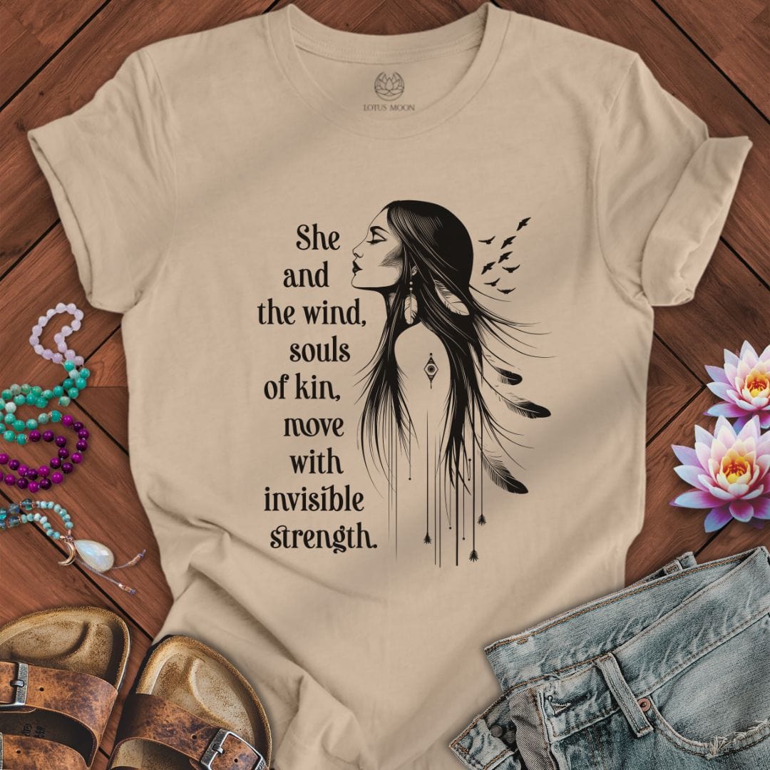 She and the Wind Tee Tan
