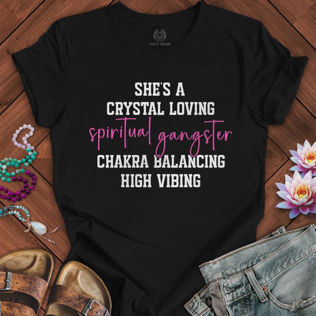 She's a Gangster Tee Black Heather