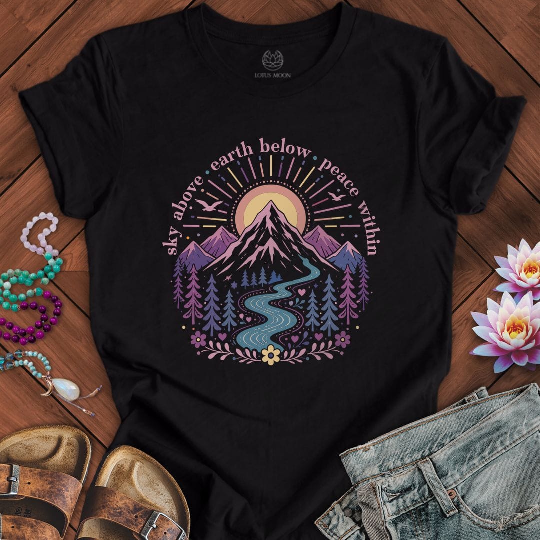 Printify T-Shirt Sky Above Tee Black / S