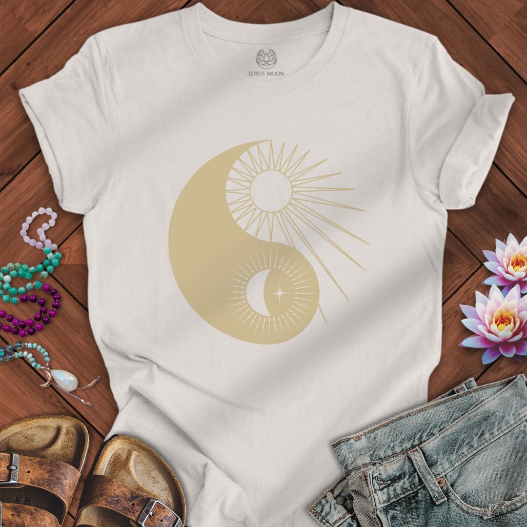 Solar Yin Yang Tee Vintage White
