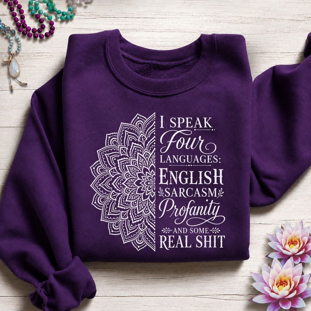 Some Real Shit Sweatshirt Purple