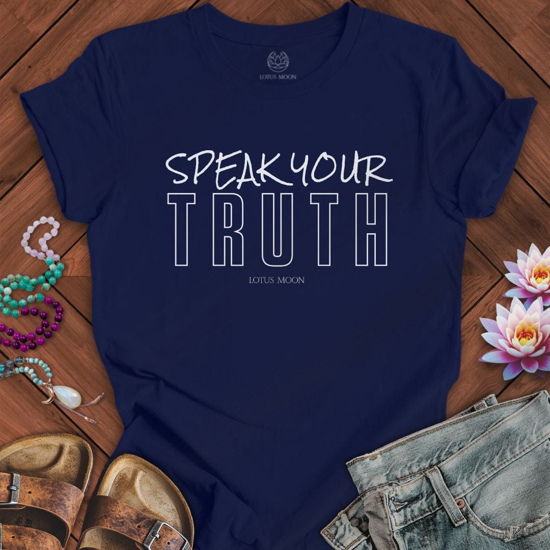 Speak Your Truth Tee Int Navy