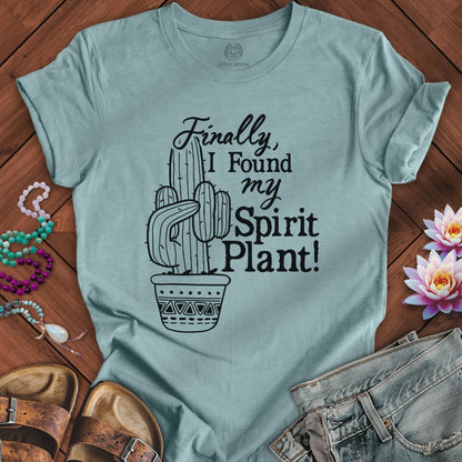 Spirit Plant Tee Heather Blue Lagoon