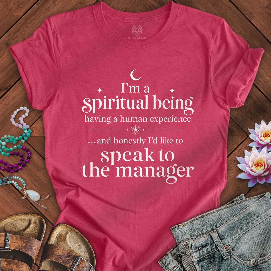 Printify T-Shirt Spiritual Being Tee Heather Raspberry / S
