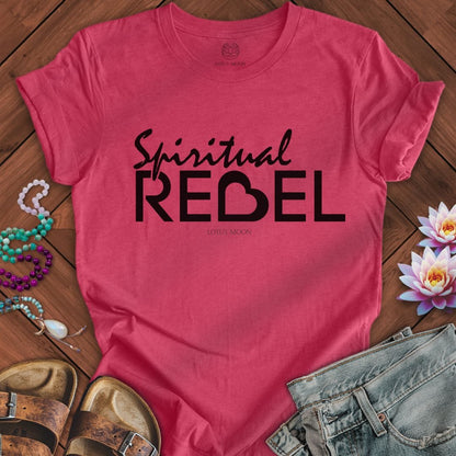 Spiritual Rebel Tee Heather Raspberry
