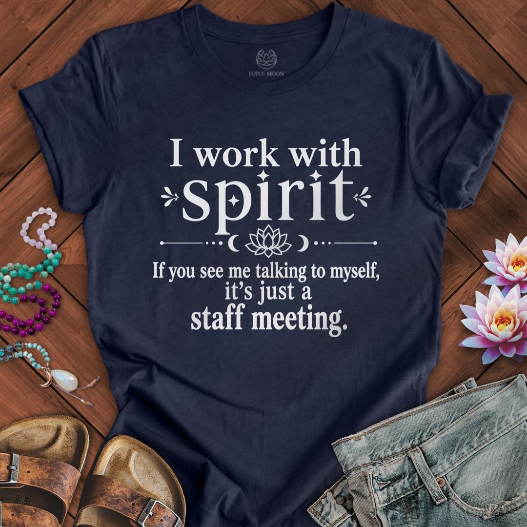 Printify T-Shirt Staff Meeting Tee Heather Midnight Navy / S