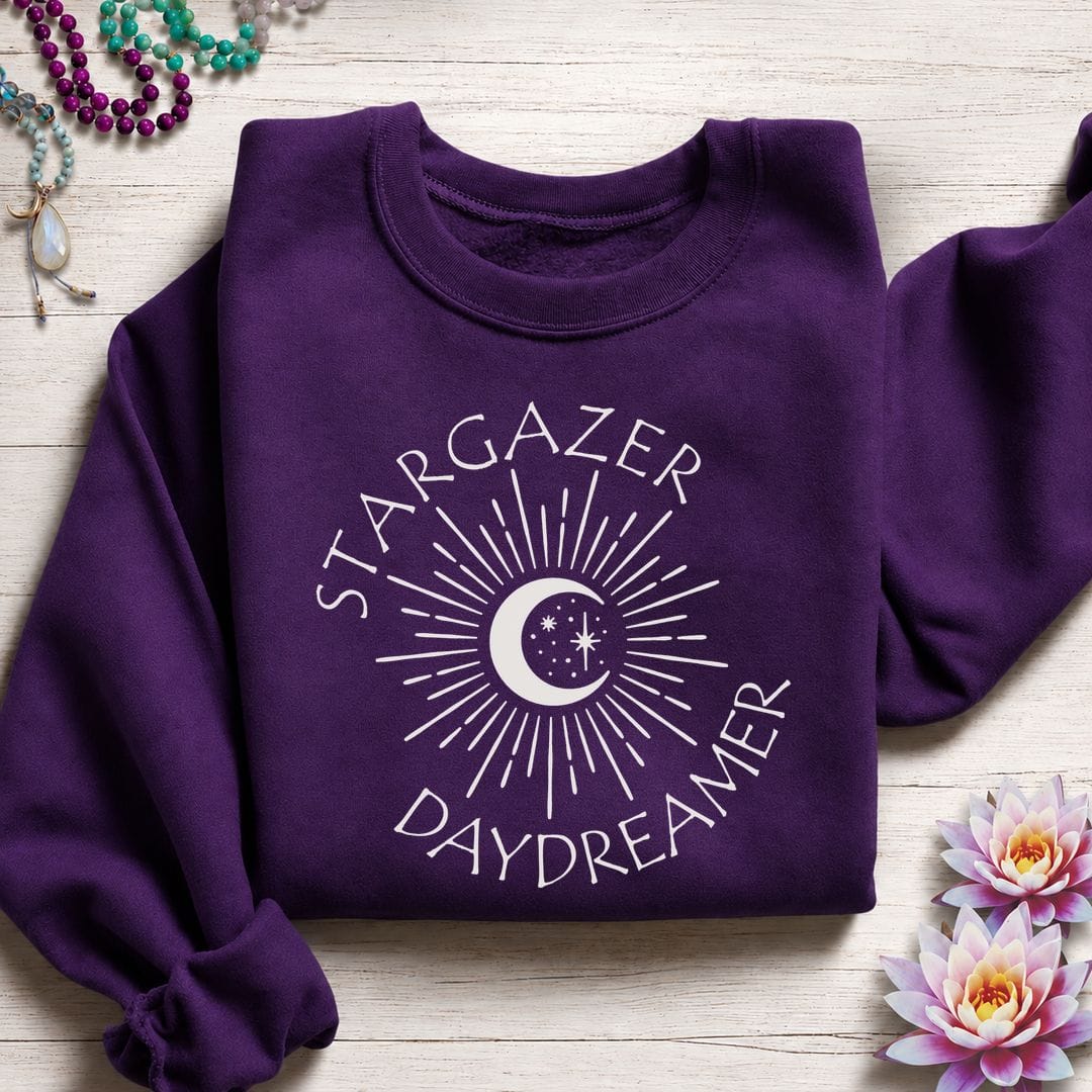 Printify Sweatshirt Stargazer Sweatshirt Purple / S