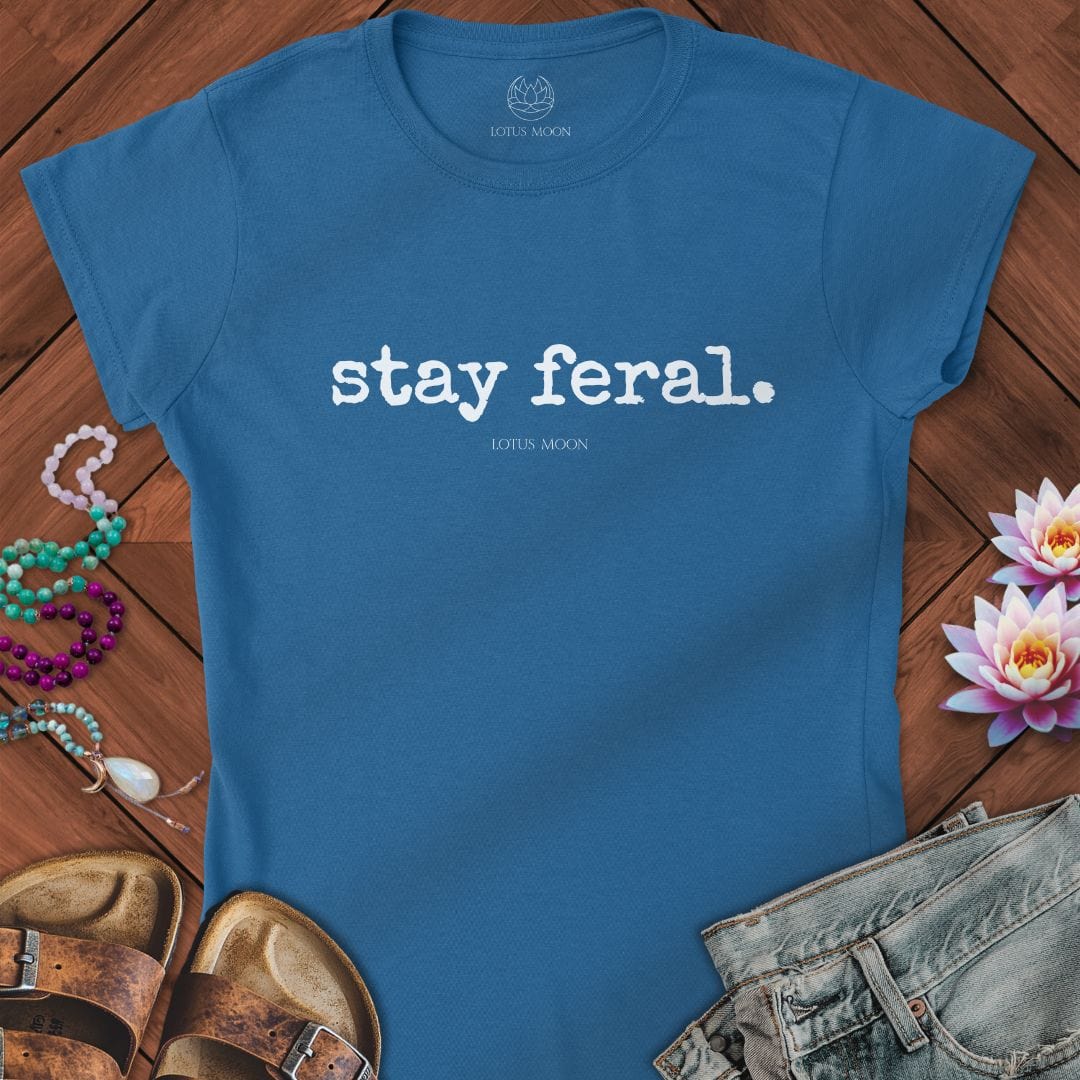 Stay Feral Fitted Tee Royal