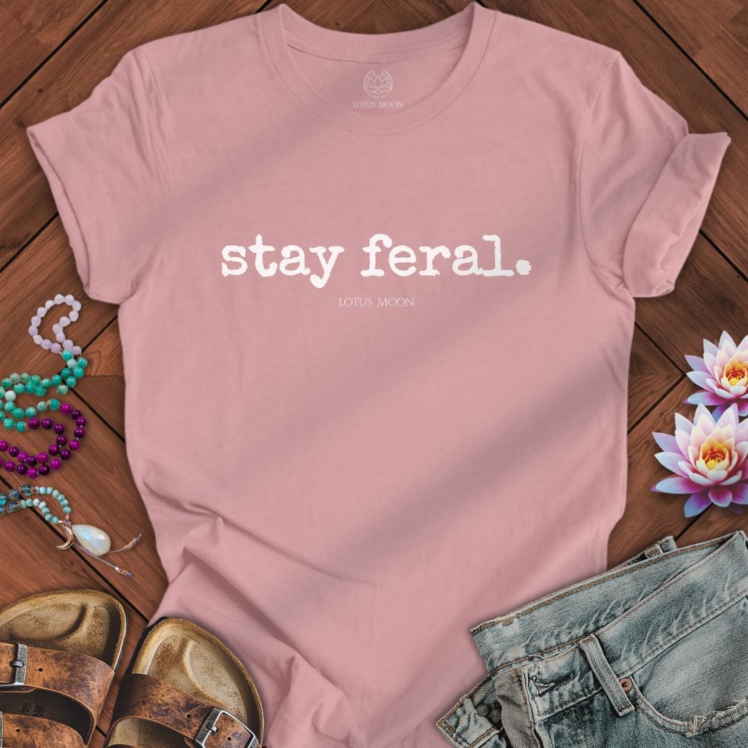 Stay Feral Tee Orchid