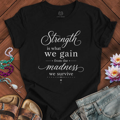 Printify T-Shirt Strength Tee Black Heather / S