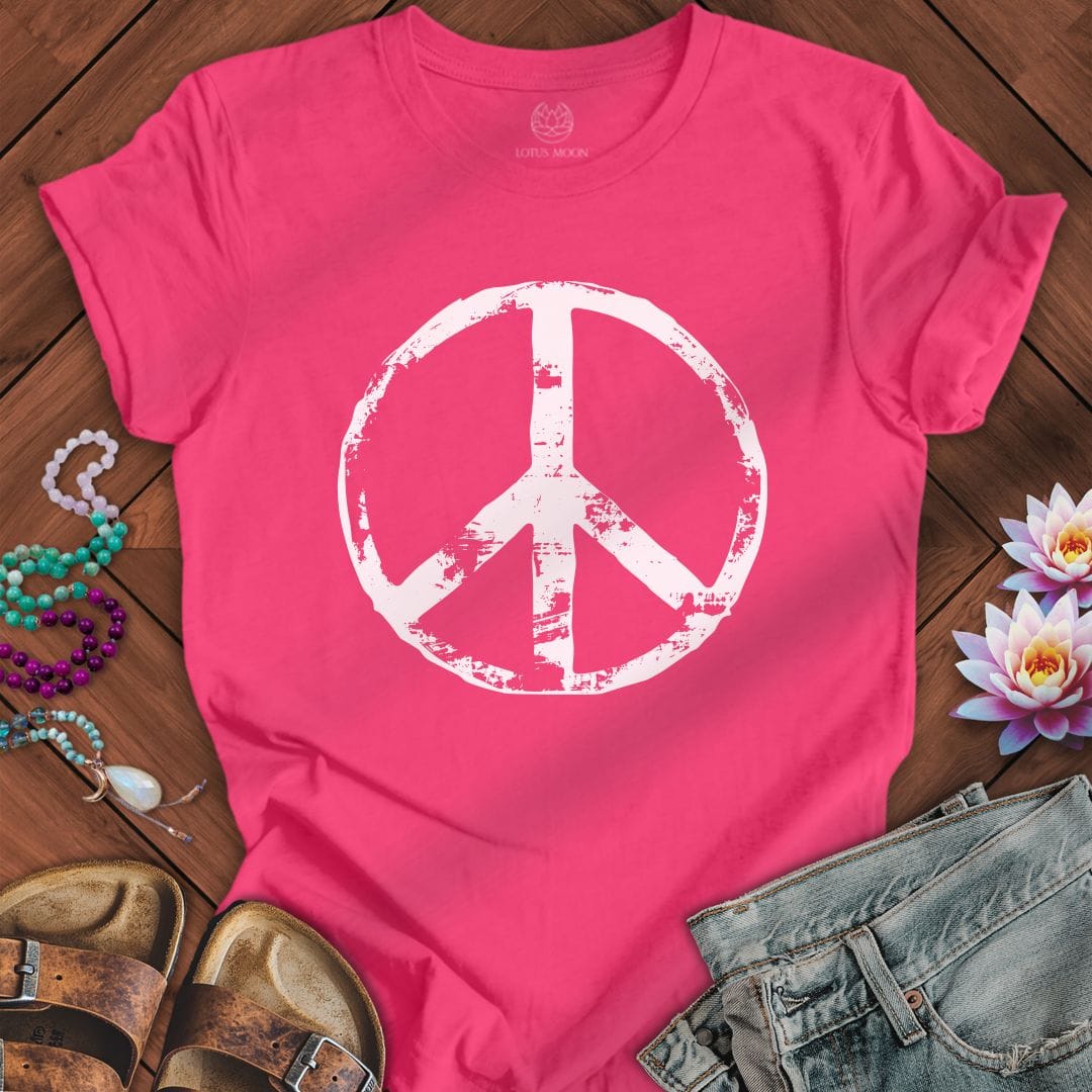 Summer Classic Peace Tee Fuchsia