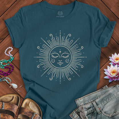 Sun Goddess Tee Deep Teal