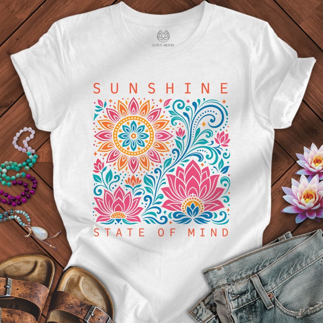 Printify T-Shirt Sunshine State of Mind Tee White / S