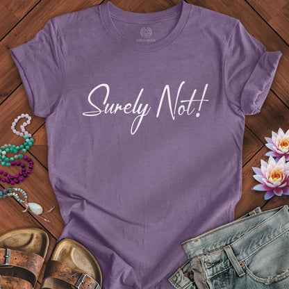 Printify T-Shirt Surely Not Tee Heather Purple / S