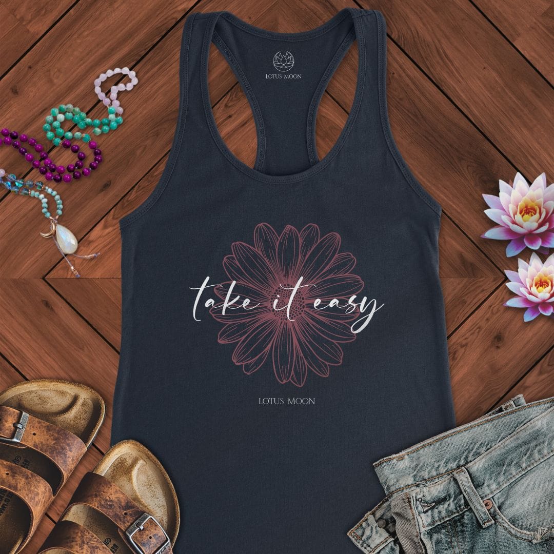 Take It Easy Tank Solid Midnight Navy