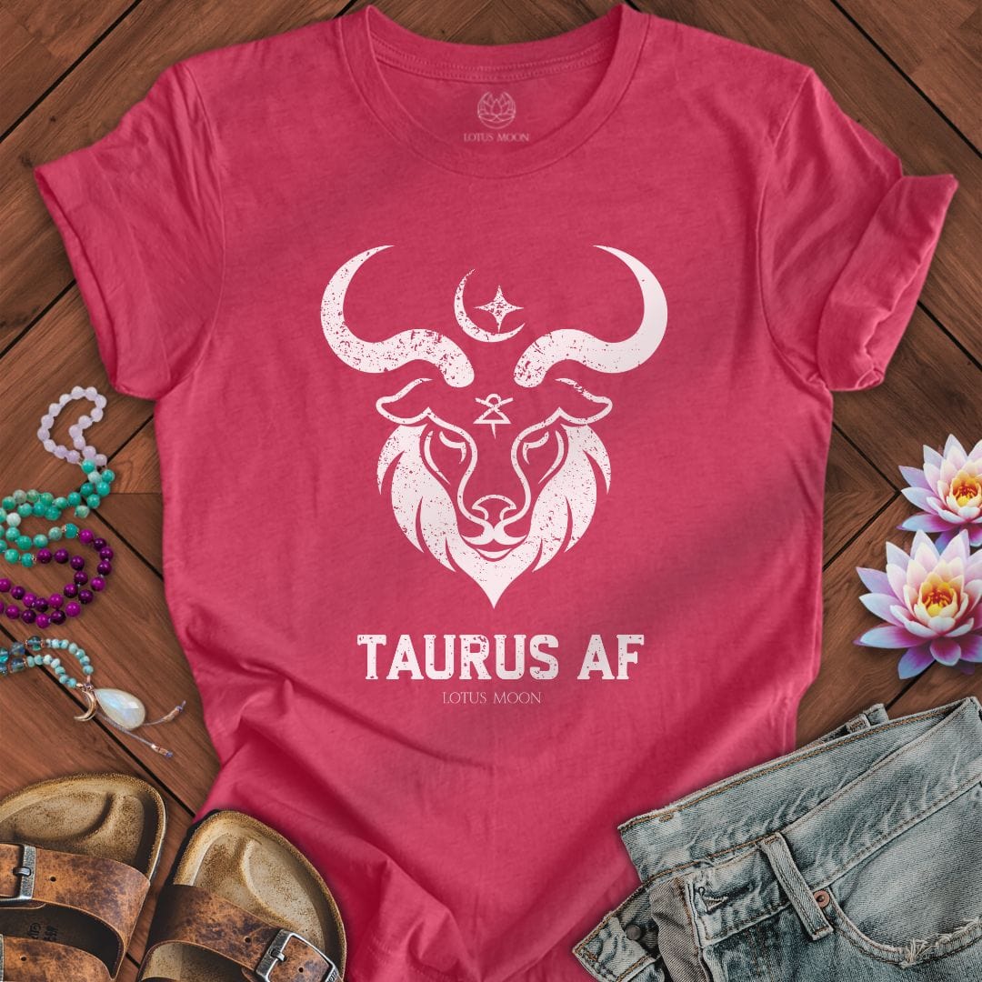 Taurus AF Tee Heather Raspberry